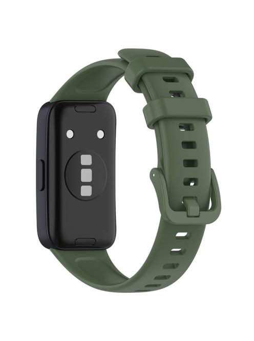 For Huawei Band 8 / Band 8 NFC / Band 9 / Band 9 NFC Silicone Watch Bands Waterproof Sport Watchband Strap - Dark Green