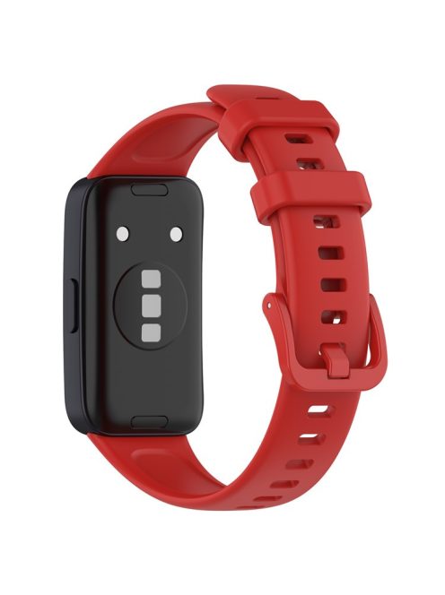 For Huawei Band 8 / Band 8 NFC / Band 9 / Band 9 NFC Silicone Watch Bands Waterproof Sport Watchband Strap - Red