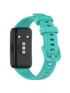   For Huawei Band 8 / Band 8 NFC / Band 9 / Band 9 NFC Silicone Watch Bands Waterproof Sport Watchband Strap - Teal Green