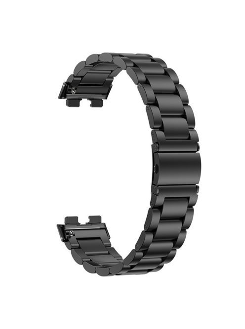 For Huawei Band 8 / Band 8 NFC / Band 9 / Band 9 NFC Stainless Steel Watch Band Replacement Metal Strap - Black