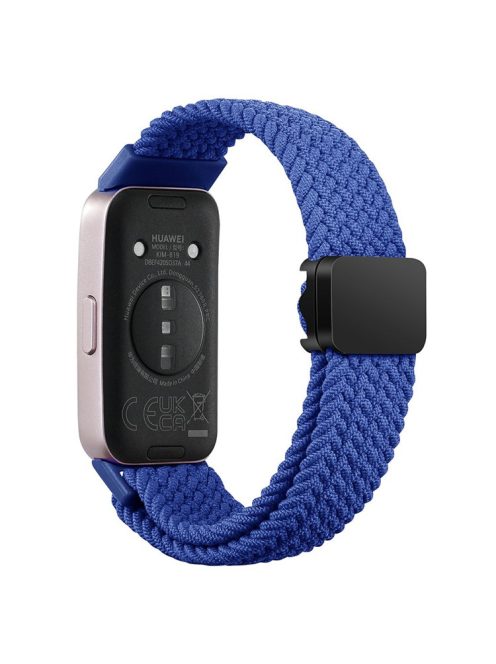 For Huawei Band 8 / Band 8 NFC / Band 9 / Band 9 NFC Wrist Band Magnetic Buckle Nylon Braided Smartwatch Strap - Blue