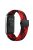 For Huawei Band 8 / Band 8 NFC / Band 9 / Band 9 NFC Wrist Band Magnetic Buckle Nylon Braided Smartwatch Strap - Red+Black