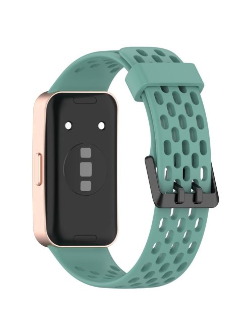 For Huawei Band 9 / 9 NFC / 8 / 8 NFC Replacement Band Adjustable Silicone Watch Strap - Green