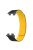 For Huawei Band 9 Magnetic Wrist Band Adjustable Silicone Watch Strap Watch Replacement Accessory - Black+Yellow