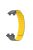 For Huawei Band 9 Magnetic Wrist Band Adjustable Silicone Watch Strap Watch Replacement Accessory - Grey+Yellow