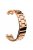 For Huawei Band 9 Watch Strap Stainless Steel Slim Watch Band with Metal Connector - Rose Gold