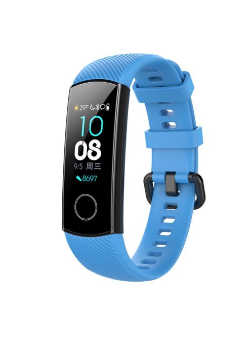 For Huawei Honor Band 4 Silicone Watch Wrist Band Replacement, Length: 95.6+124.8mm - Baby Blue