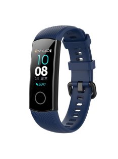   For Huawei Honor Band 4 Silicone Watch Wrist Band Replacement, Length: 95.6+124.8mm - Dark Blue