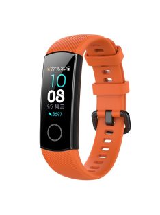   For Huawei Honor Band 4 Silicone Watch Wrist Band Replacement, Length: 95.6+124.8mm - Orange