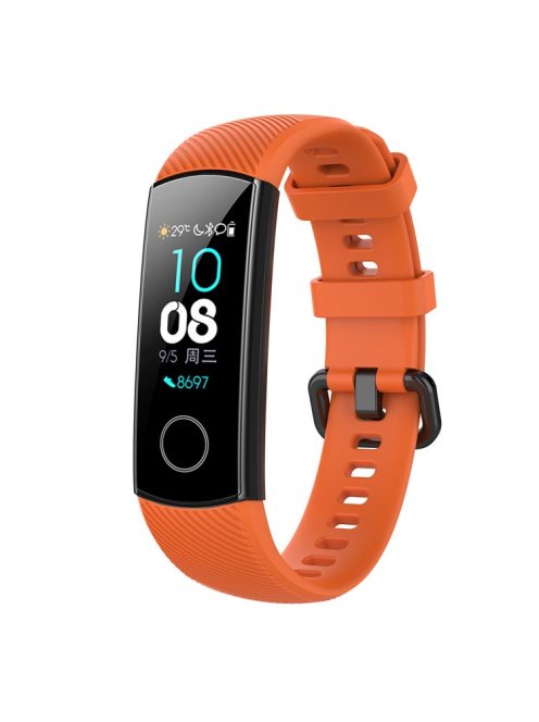 For Huawei Honor Band 4 Silicone Watch Wrist Band Replacement, Length: 95.6+124.8mm - Orange