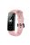 For Huawei Honor Band 4 Silicone Watch Wrist Band Replacement, Length: 95.6+124.8mm - Pink