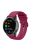 For Huawei TalkBand B5 Solid Color Soft Silicone Watch Band 18mm Adjustable Replacement Strap - Fuchsia