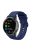 For Huawei TalkBand B5 Solid Color Soft Silicone Watch Band 18mm Adjustable Replacement Strap - Navy Blue