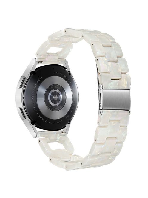 For Huawei Watch 2 / GT 2 42mm / GT 3 42mm D-Shape Strap Resin Smart Watch Band - Fluorescence White