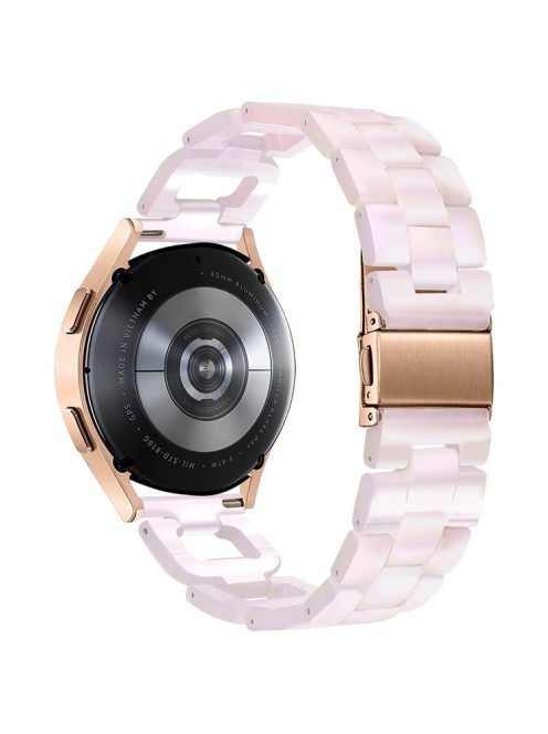 For Huawei Watch 2 / GT 2 42mm / GT 3 42mm D-Shape Strap Resin Smart Watch Band - Mermaid Pink