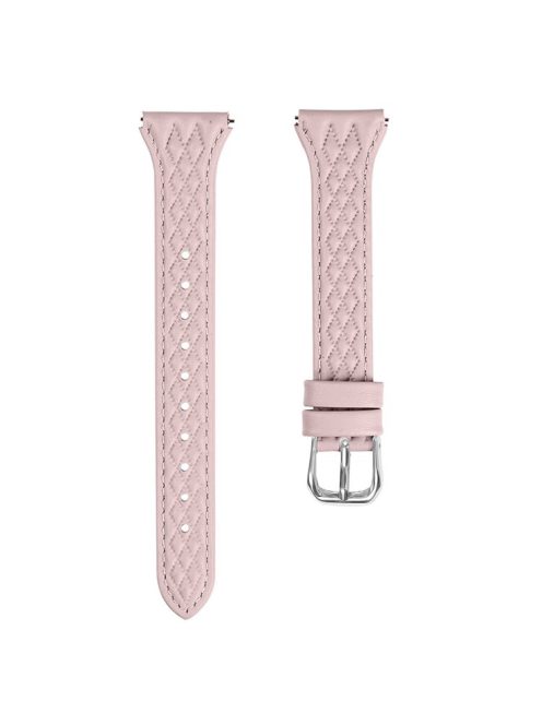 For Huawei Watch 2 / GT 2 42mm / GT 3 42mm Replacement Band Top-Layer Cow Leather Watch Strap - Pink