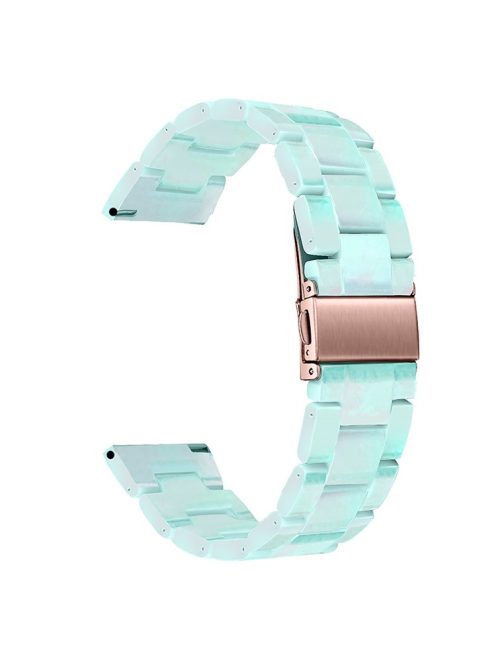 For Huawei Watch 2/Watch GT 2 42mm Resin Watch Band Wrist Strap Replacement 20mm with Stainless Steel Buckle  - Green