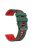 For Huawei Watch 4 / 4 Pro / GT 4 46mm Replacement Strap 22mm Universal Silicone Watch Band - Blackish Green+Red