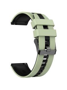   For Huawei Watch 4 / 4 Pro / GT 4 46mm Replacement Strap 22mm Universal Silicone Watch Band - Mint Green+Black