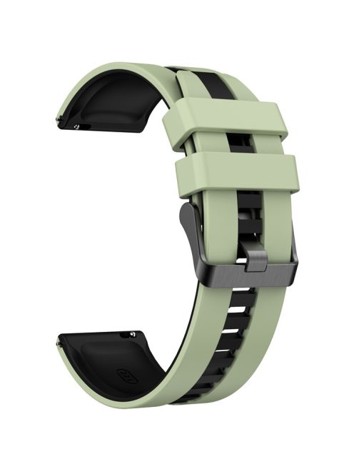 For Huawei Watch 4 / 4 Pro / GT 4 46mm Replacement Strap 22mm Universal Silicone Watch Band - Mint Green+Black