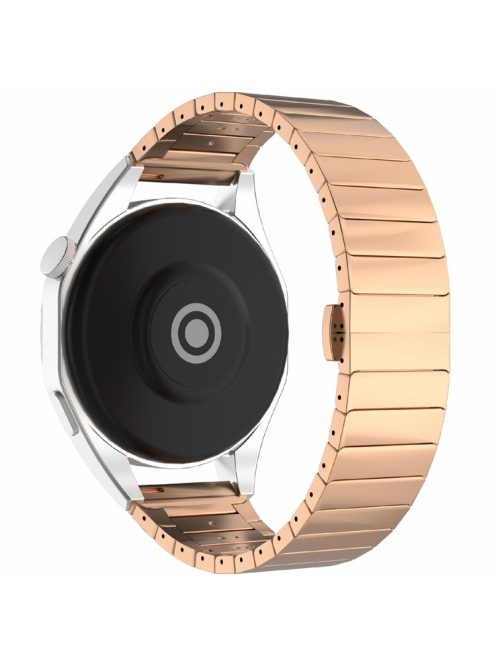 For Huawei Watch 4 / 4 Pro / GT 4 46mm Replacement Watch Strap 22mm Magnetic Buckle Zinc Alloy Band - Gold