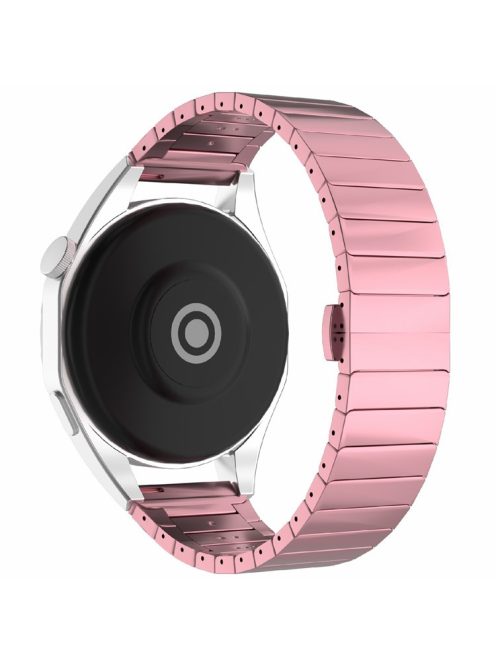 For Huawei Watch 4 / 4 Pro / GT 4 46mm Replacement Watch Strap 22mm Magnetic Buckle Zinc Alloy Band - Rose