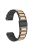 For Huawei Watch 4 / 4 Pro / GT 4 46mm Replacement Watch Strap 22mm Zinc Alloy Wrist Band - Black+Rose Gold