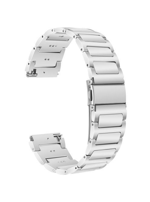 For Huawei Watch 4 / 4 Pro / GT 4 46mm Replacement Watch Strap 22mm Zinc Alloy Wrist Band - Silver