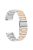 For Huawei Watch 4 / 4 Pro / GT 4 46mm Replacement Watch Strap 22mm Zinc Alloy Wrist Band - Silver+Rose Gold