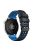 For Huawei Watch 4 / 4 Pro / Watch 3 / 3 Pro Silicone Watch Band 22mm Textured Watch Strap with Dual Buckle - Black / Blue