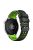 For Huawei Watch 4 / 4 Pro / Watch 3 / 3 Pro Silicone Watch Band 22mm Textured Watch Strap with Dual Buckle - Black / Green