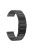 For Huawei Watch 4 / Watch 4 Pro / Samsung Galaxy Watch3 45mm / Gear S3 Frontier Flat Buckle Watch Strap 22mm Titanium Alloy Watchband - Black