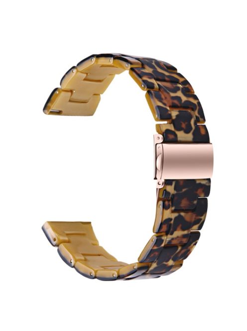 For Huawei Watch 4 Pro / Watch GT 3 / 2 46mm Replacement Watch Band Waterproof 22mm Resin Watch Strap - Leopard Printed