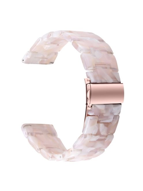 For Huawei Watch 4 Pro / Watch GT 3 / 2 46mm Replacement Watch Band Waterproof 22mm Resin Watch Strap - Pink Flower