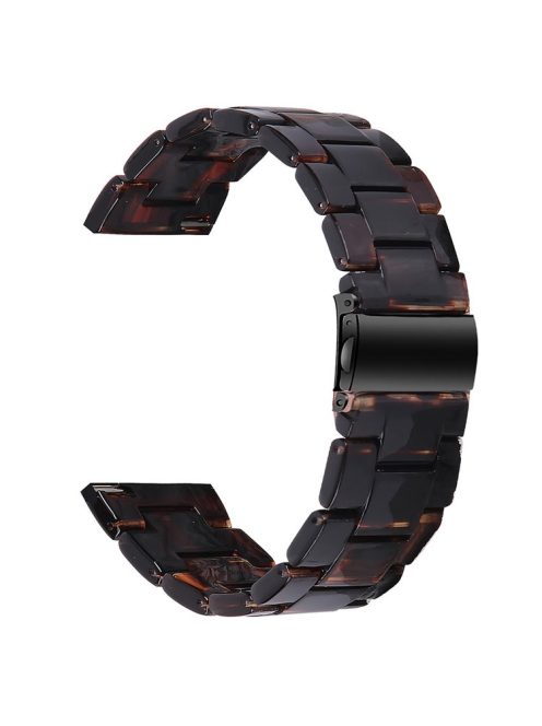 For Huawei Watch 4 Pro / Watch GT 3 / 2 46mm Resin Watch Band 22mm Waterproof Quick Release Watch Strap - Dark Brown