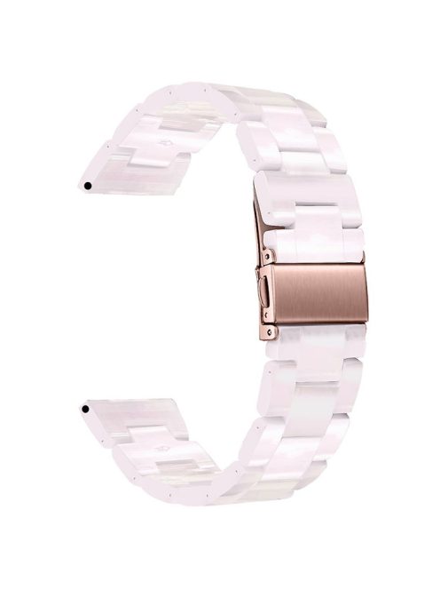 For Huawei Watch 4 Pro / Watch GT 3 / 2 46mm Resin Watch Band 22mm Waterproof Quick Release Watch Strap - Light Pink