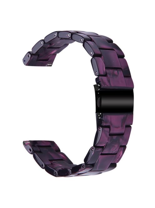 For Huawei Watch 4 Pro / Watch GT 3 / 2 46mm Resin Watch Band 22mm Waterproof Quick Release Watch Strap - Purple