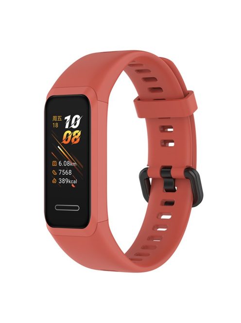 For Huawei Watch Band 4 (ADS-B29) Strap Replacement Adjustable Silicone Watch Band - Orange