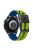 For Huawei Watch Buds / GT 3 SE / GT 3 Pro 46mm Dual Color Watch Band 22mm Silicone Watch Strap - Lime / Blue