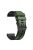 For Huawei Watch Buds / GT 3 SE / GT 3 Pro 46mm Silicone Watchband 22mm Dual Color Watch Strap - Army Green / Black