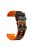 For Huawei Watch Buds / GT 3 SE / GT 3 Pro 46mm Silicone Watchband 22mm Dual Color Watch Strap - Black / Orange