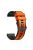 For Huawei Watch Buds / GT 3 SE / GT 3 Pro 46mm Silicone Watchband 22mm Dual Color Watch Strap - Orange / Black