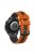 For Huawei Watch Buds / GT3 SE / GT3 Pro 46mm Dual Color Watch Band 22mm Wave Grain Silicone Wrist Strap - Orange / Black