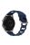 For Huawei Watch Buds / GT3 SE / GT3 Pro 46mm Silicone Watch Band 22mm Donut Hollow Replacement Wrist Strap - Midnight Blue