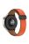 For Huawei Watch Buds / Watch 4 Pro / Watch 3 Pro Genuine Cow Leather Watch Strap 22mm Folding Buckle Wristband - Orange