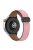 For Huawei Watch Buds / Watch 4 Pro / Watch 3 Pro Genuine Cow Leather Watch Strap 22mm Folding Buckle Wristband - Pink