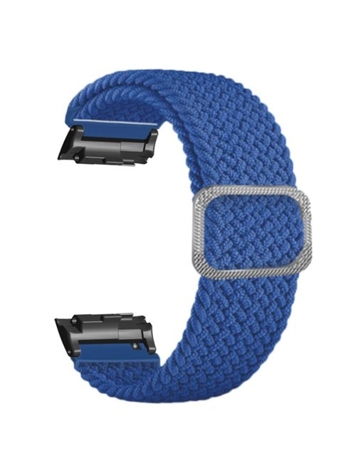 For Huawei Watch D Elastic Braided Nylon Watch Strap Adjustable Wrist Band - Dark Blue