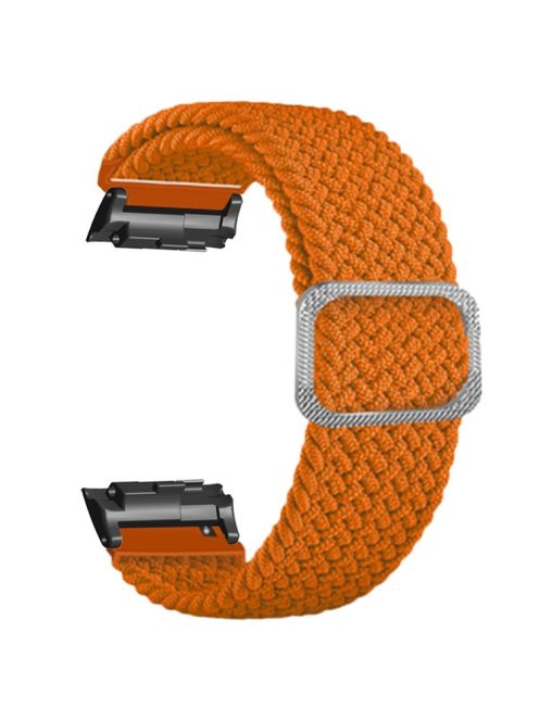 For Huawei Watch D Elastic Braided Nylon Watch Strap Adjustable Wrist Band - Orange