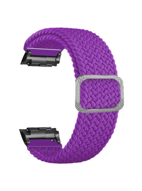 For Huawei Watch D Elastic Braided Nylon Watch Strap Adjustable Wrist Band - Purple