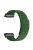 For Huawei Watch D Magnetic Adjustable Silicone+Metal Watch Strap Replacement - Army Green